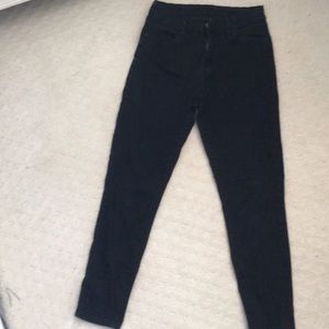 BDG faded black jeans. ankle length.
